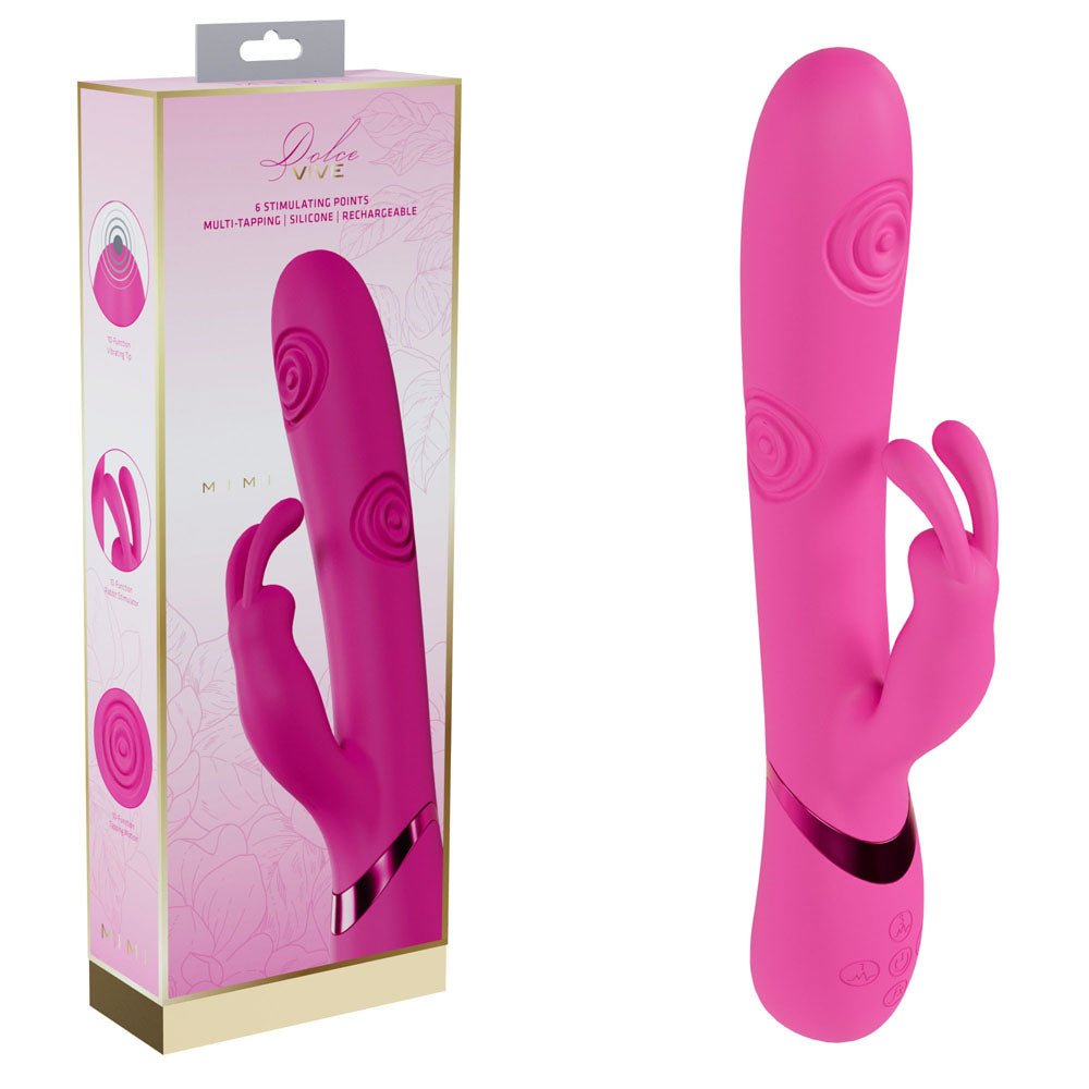 Vive Mimi - Vibrating & Tapping Rabbit Vibrator - Pink
