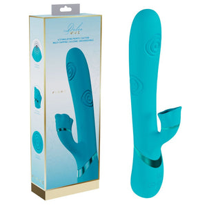 Vive Fiore Tapping Rabbit Vibrator - Blue