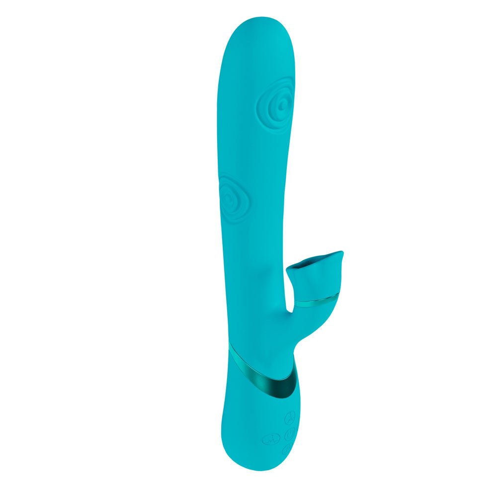 Vive Fiore Tapping Rabbit Vibrator - Blue