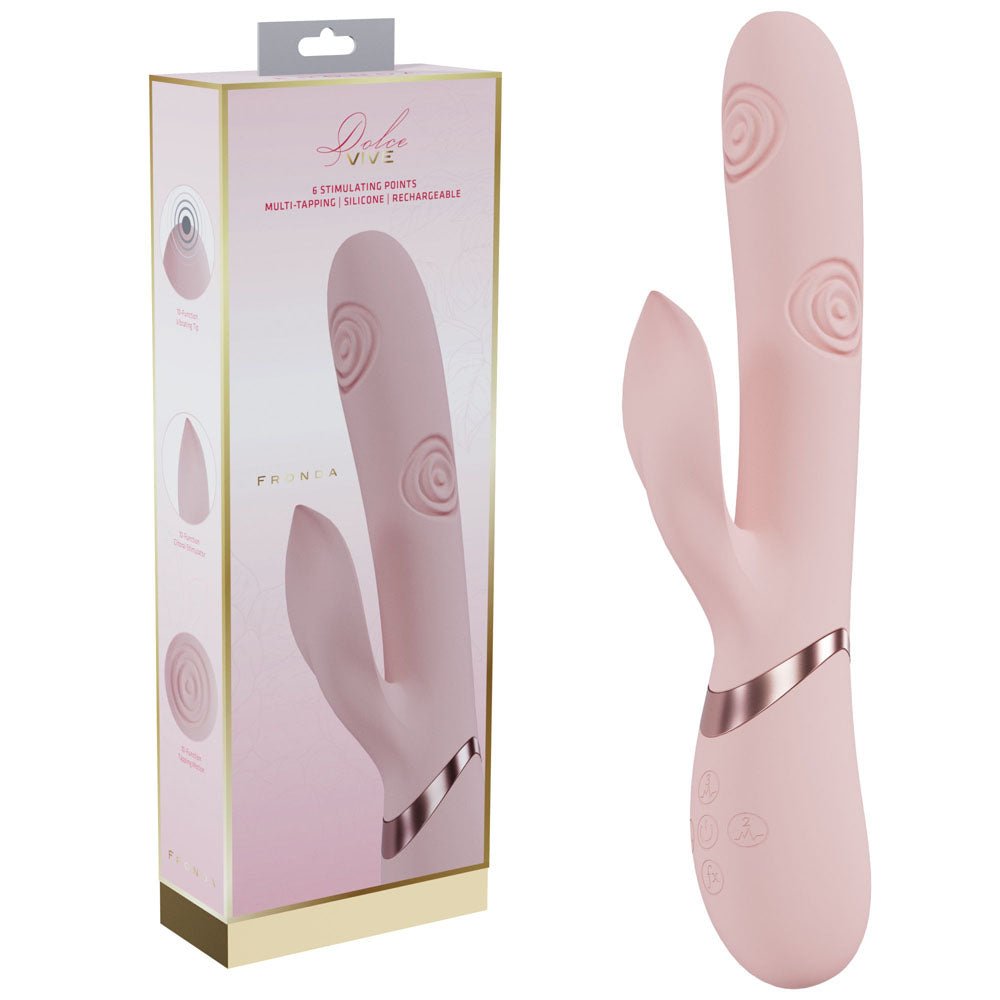 Vive Fronda Tapping Rabbit Vibrator - Pink
