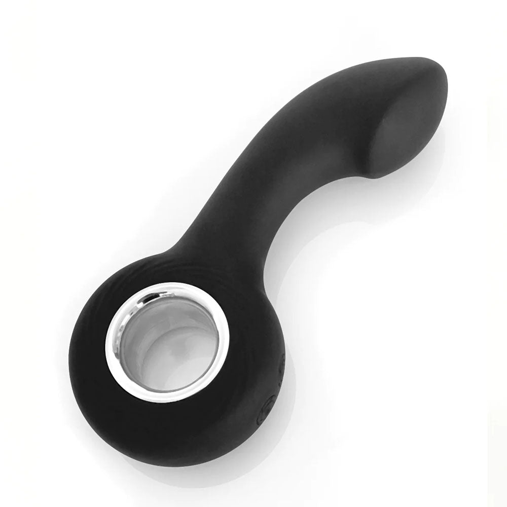 Vers Rechargeable Silicone P-Spot Vibe - Black