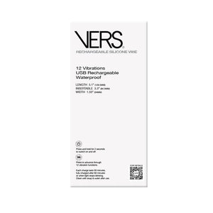 Vers Rechargeable Silicone P-Spot Vibe - Black