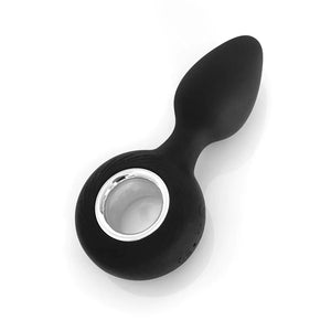 VERS Rechargeable Silicone Vibrating Butt Plug - Black