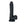 VERS Liquid Silicone Suction Dildo with Internal Steel Balls - Black