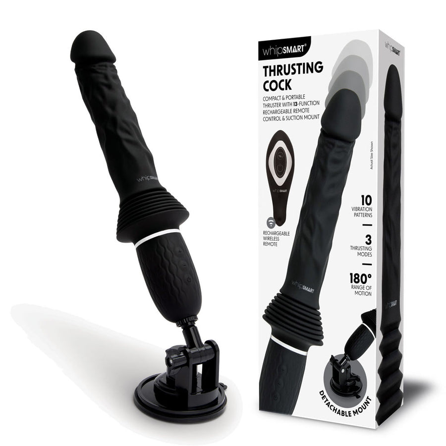 WhipSmart Thrusting Cock Sex Machine - Black