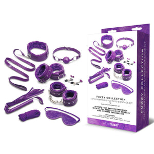 WhipSmart Fuzzy Everything You Need Bondage Kit - Purple