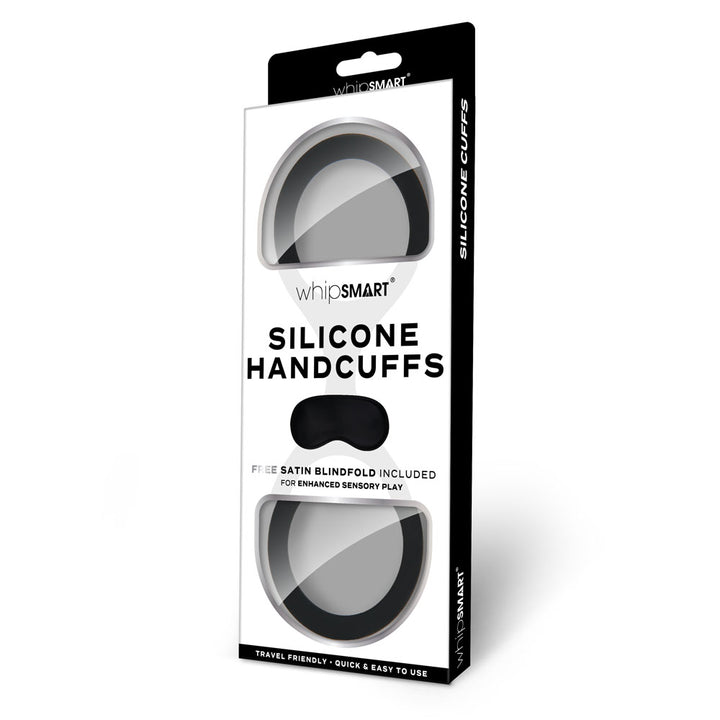 WhipSmart Silicone Handcuffs - Black