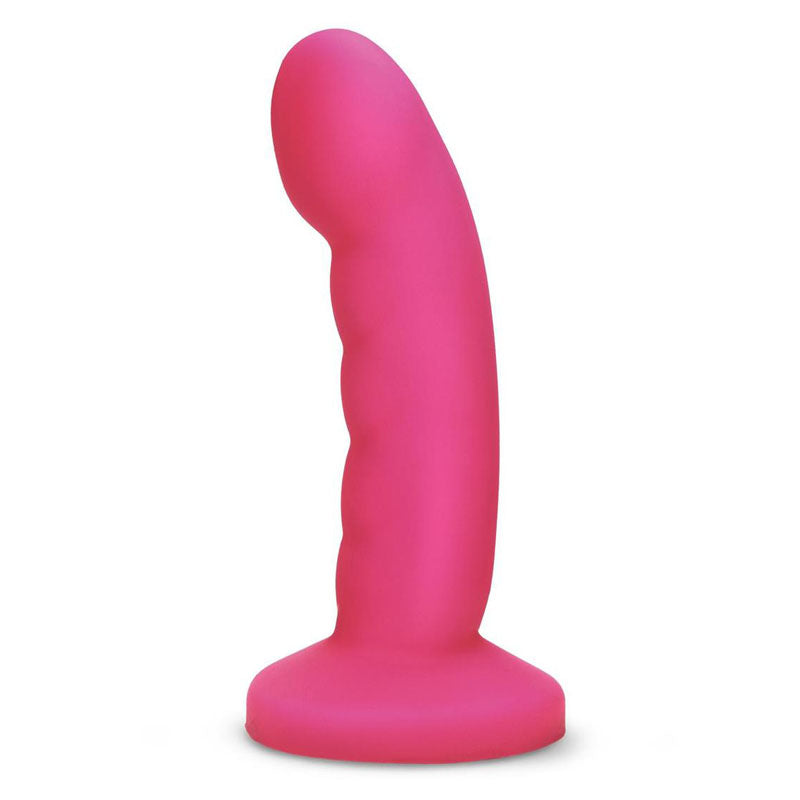 WhipSmart 6 Inch Ripple & Remote Controlled Vibrating Dildo - Pink