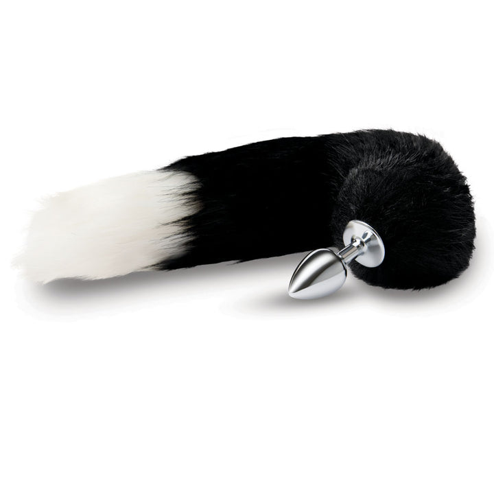 WhipSmart Furry Tales 14 Inch Black Fox Tail Butt Plug