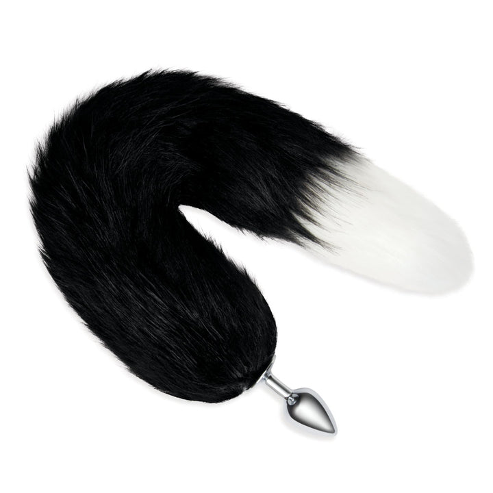 WhipSmart Furry Tales 14 Inch Black Fox Tail Butt Plug