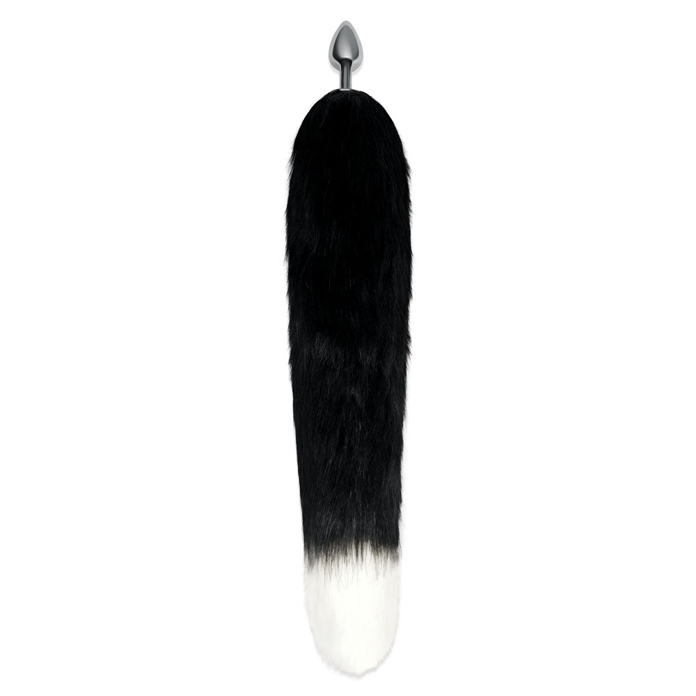 WhipSmart Furry Tales 14 Inch Black Fox Tail Butt Plug