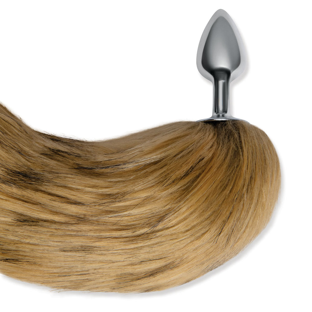 WhipSmart Furry Tales 14 Inch Brown Fox Tail Butt Plug