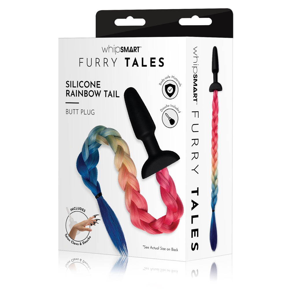 WhipSmart Furry Tales Rainbow Tail Butt Plug