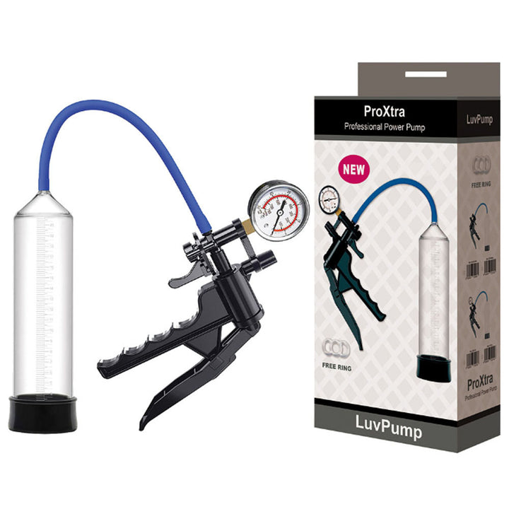 LuvPump ProXtra Professional Gauge Power Pump - Clear