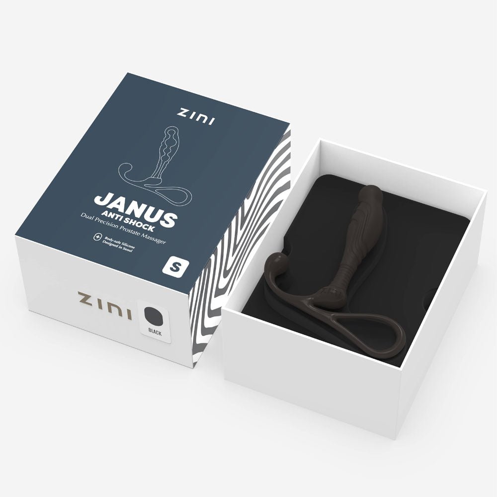 Zini Janus Anti Shock Prostate Massager - Small - Black