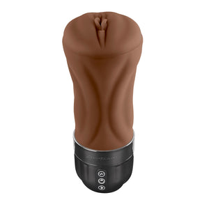 Zero Tolerance Tight Lipped - Vibrating Stroker - Brown