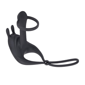 Zero Tolerance Saddle Up - Vibrating Cock & Ball Rings - Black