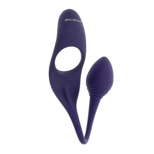 Zero Tolerance Tip To Tail - Vibrating Butt Plug with Vibrating Cock Ring  - Blue