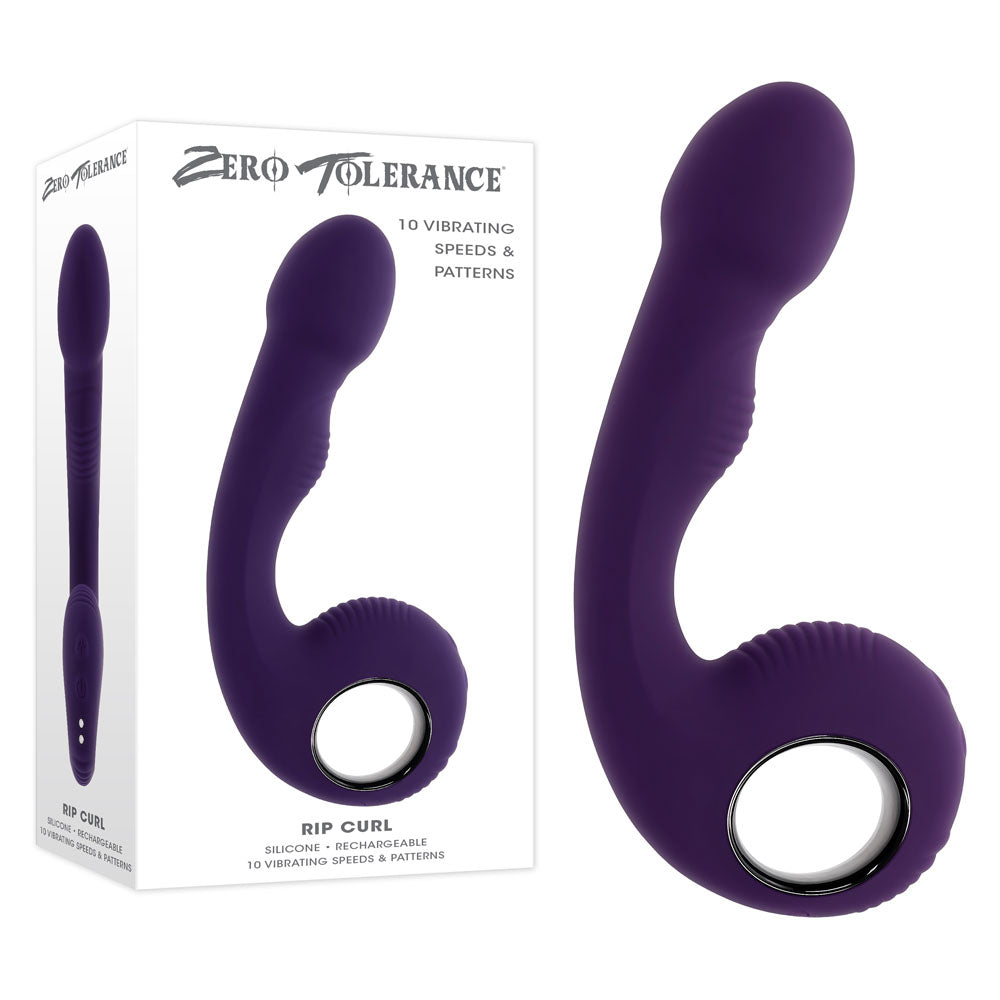 Zero Tolerance Rip Curl Vibrator - Purple