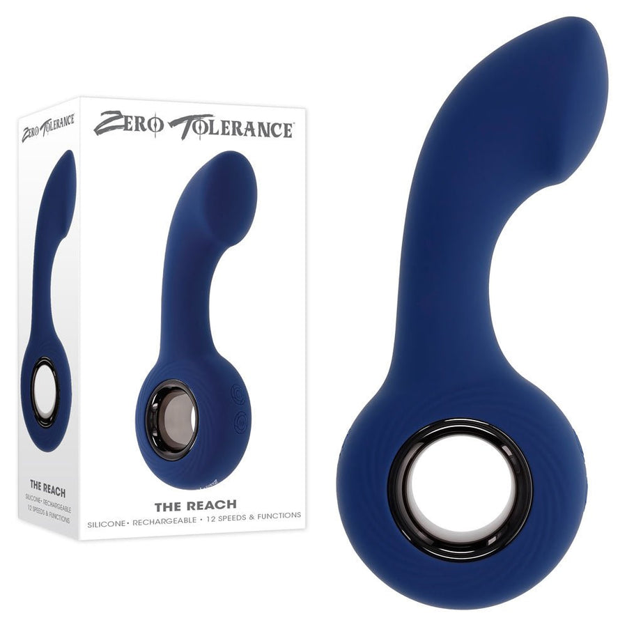 Zero Tolerance The Reach - Vibrating Anal Plug  - Blue