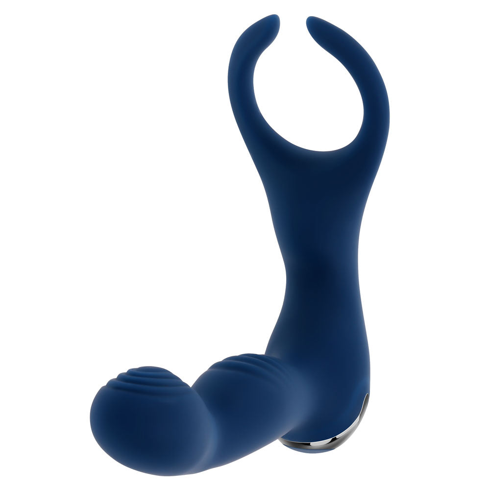 Zero Tolerance By All Means - Prostate Massager with Cock Ring - Blue