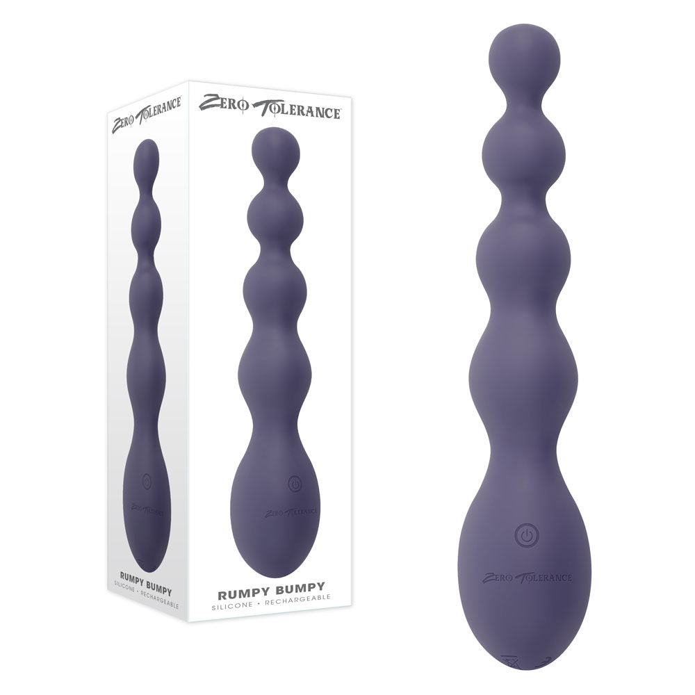 Zero Tolerance Rumpy Bumpy - Vibrating Anal Beads - Purple