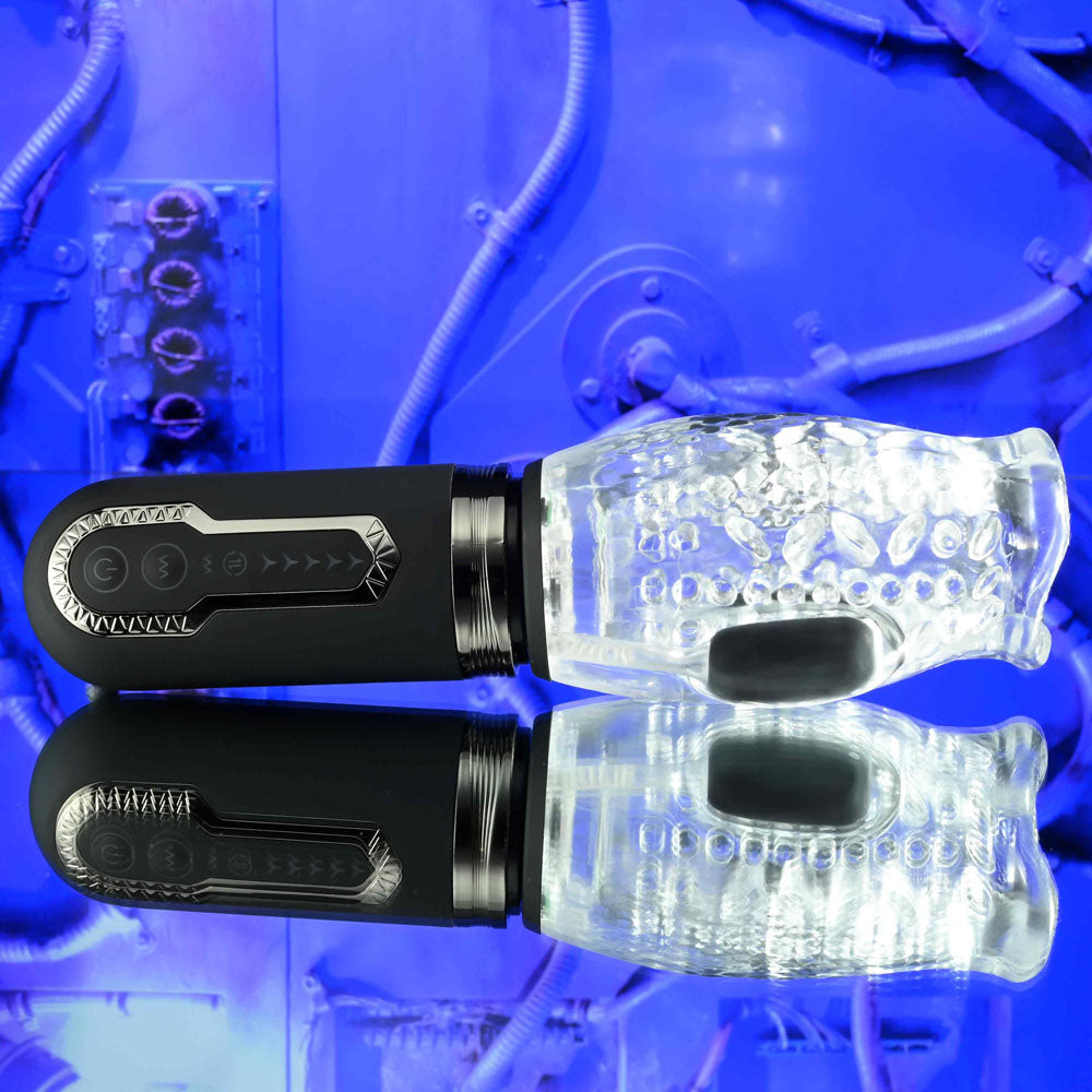 Zero Tolerance Thrill Ride - Thrusting, Rotating & Vibrating Stroker - Clear