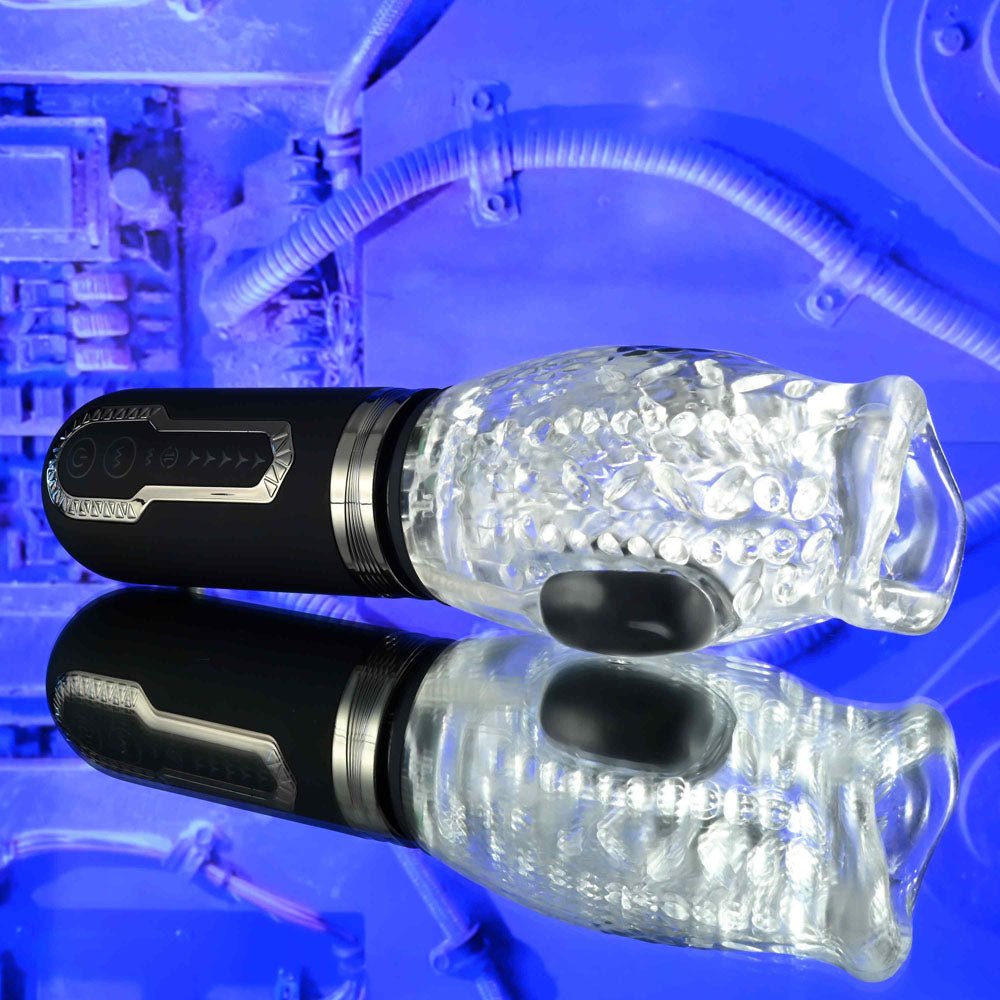 Zero Tolerance Thrill Ride - Thrusting, Rotating & Vibrating Stroker - Clear