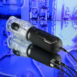 Zero Tolerance Thrill Ride - Thrusting, Rotating & Vibrating Stroker - Clear