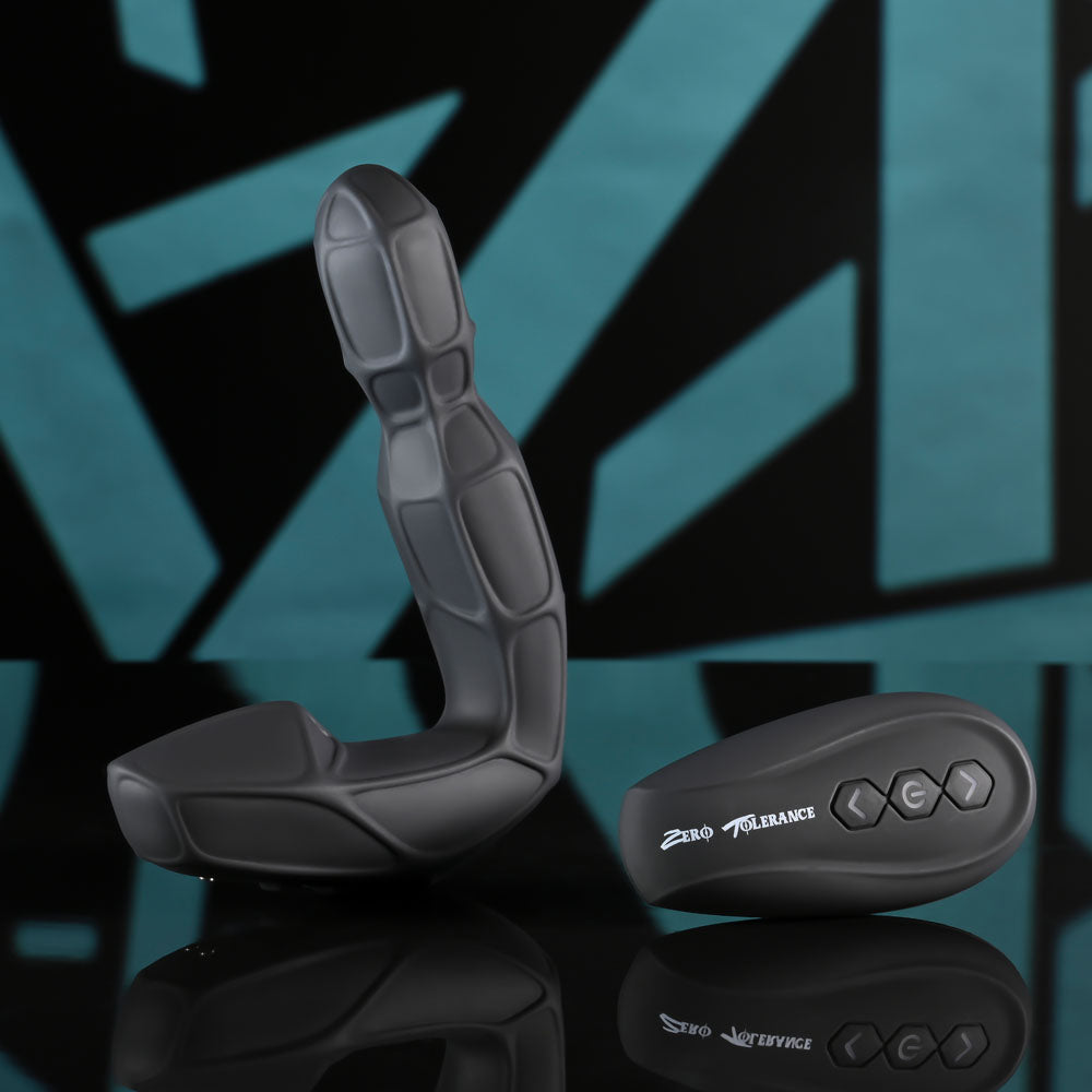Zero Tolerance Mr Prostate - Black 12.6cm Rechargeable Prostate Massager with Wireless Remote