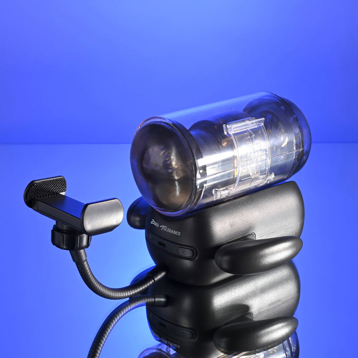 Zero Tolerance Hold Me Tight Vibrating Auto Stroker with Phone Holder