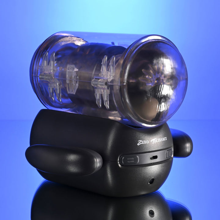 Zero Tolerance Hold Me Tight Vibrating Auto Stroker with Phone Holder