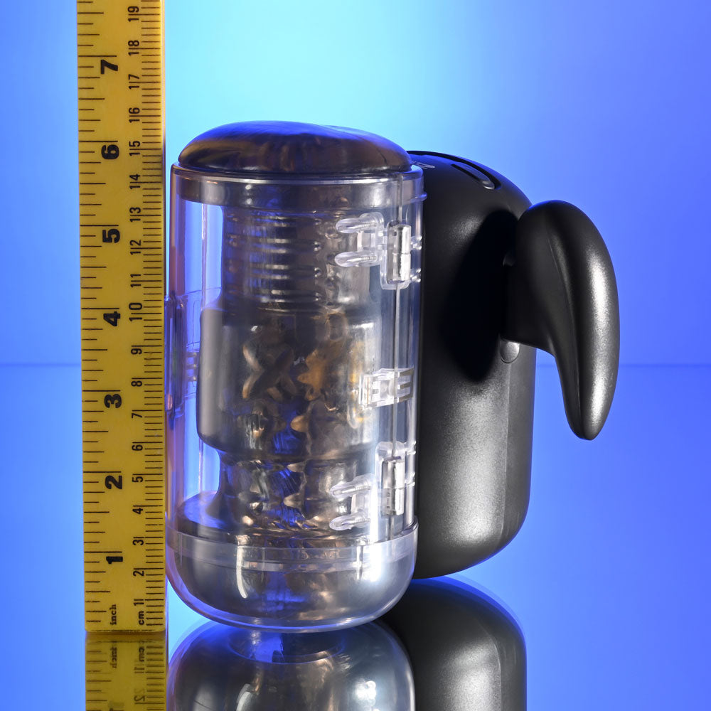 Zero Tolerance Hold Me Tight Vibrating Auto Stroker with Phone Holder