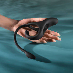 Zero Tolerance All The Bases - Vibrating Cock Ring with Remote - Black