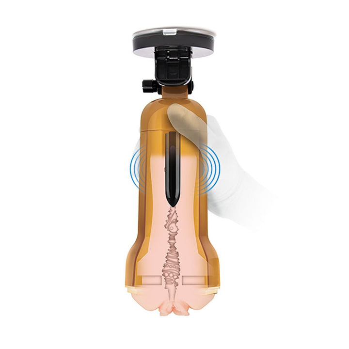 Zolo Vibrating Personal Trainer - Vagina Stroker with Suction Mount