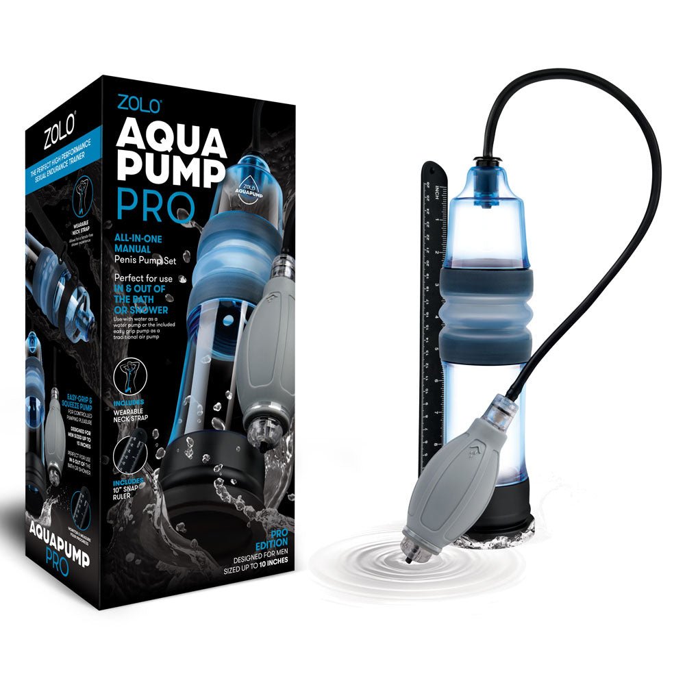 Zolo Aquapump Pro Penis Pump - Blue