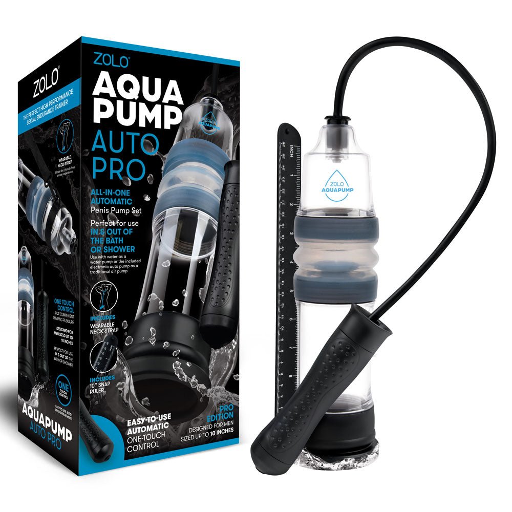 Zolo Aquapump Auto Pro Penis Pump - Clear