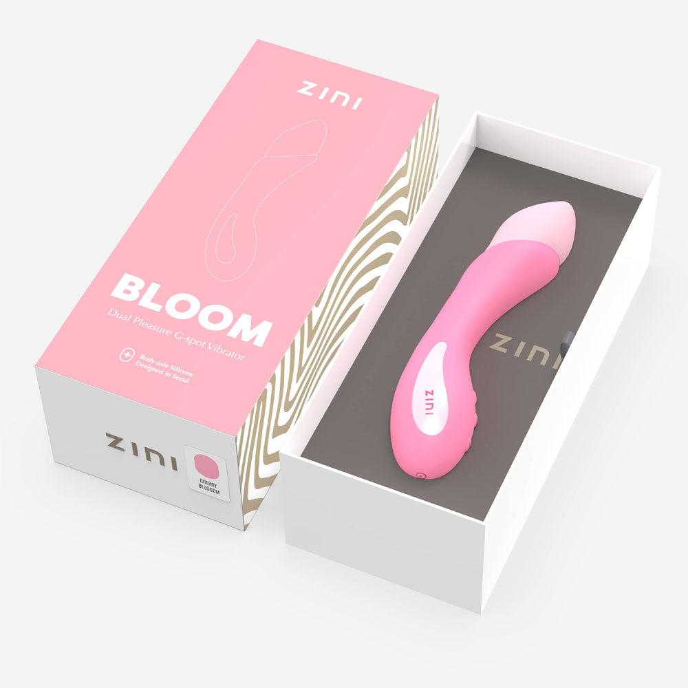 Zini Bloom - Dual Pleasure G-Spot Vibrator - Cherry Blossom