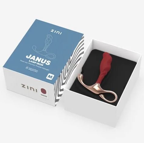 Zini Janus Lamp Iron Prostate Massager - Medium - Red