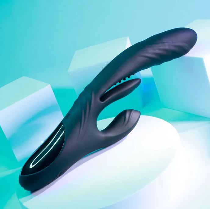 Playboy Pleasure Rapid Rabbit Vibrator - Black