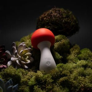 Maia Shroomie - Mushroom Shaped Vibrator -Red/White
