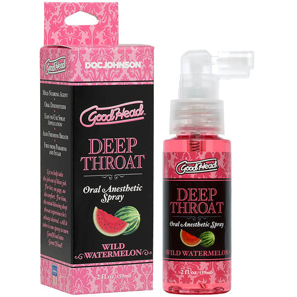 GoodHead Deep Throat Spray - Wild Watermelon Flavoured Deep Throat Spray - 59 ml Bottle