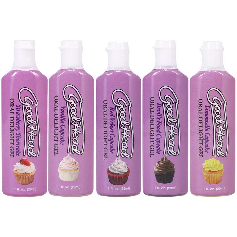 GoodHead Oral Delight Cupcake Gels - Set of 5