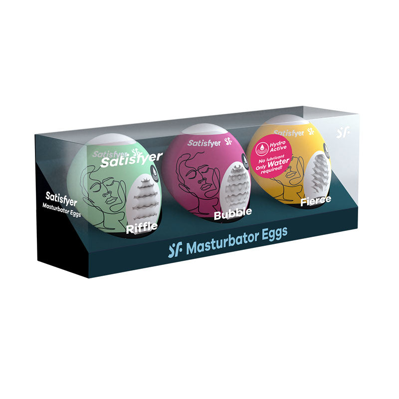 Satisfyer Masturbator Eggs - Mixed 3 Pack #1 Stroker Sleeves