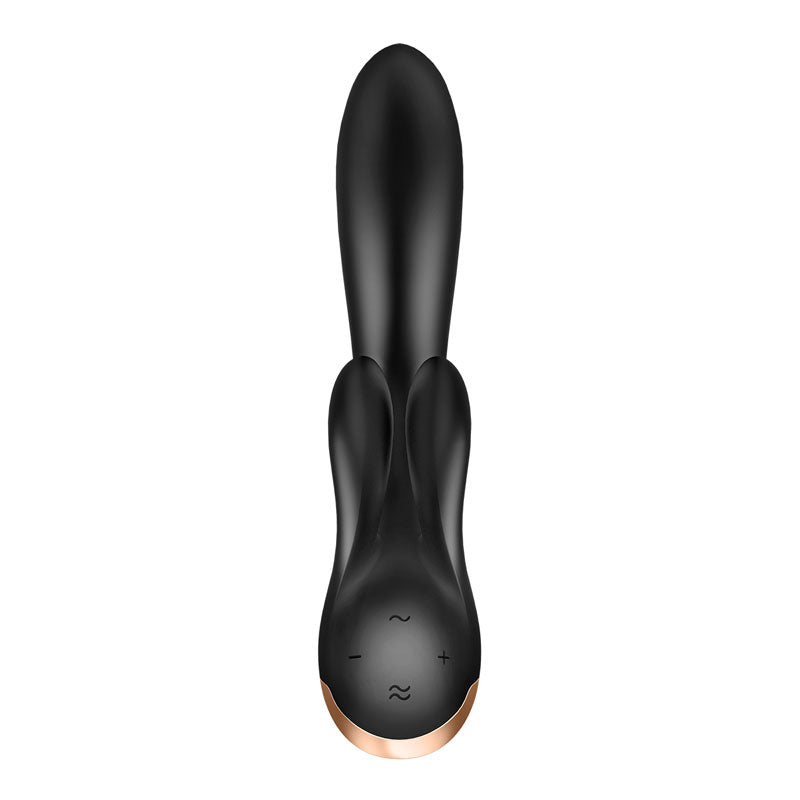 Satisfyer Double Flex App Rabbit Vibrator - Black