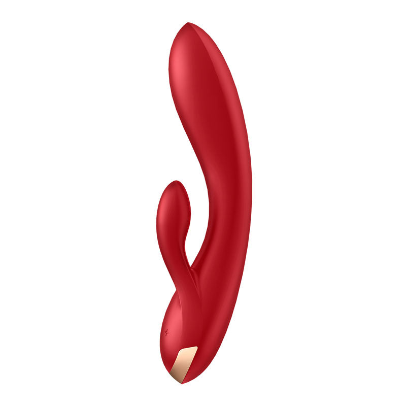 Satisfyer Double Flex App Rabbit Vibrator - Red