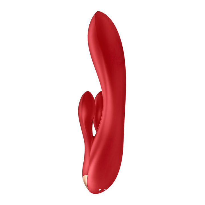 Satisfyer Double Flex App Rabbit Vibrator - Red