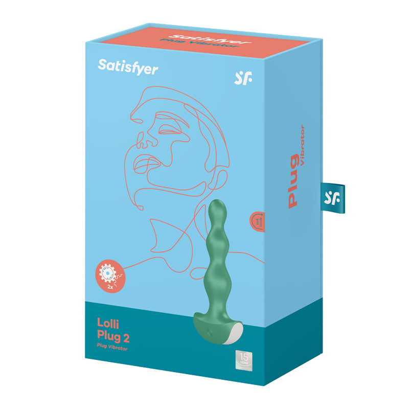 Satisfyer Lolli-Plug 2 - Green Vibrating Anal Beads