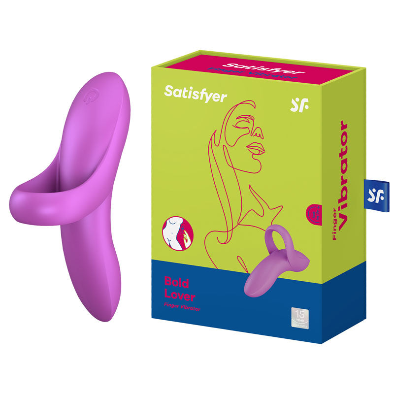 Satisfyer Bold Lover Finger Vibrator – Dark Pink