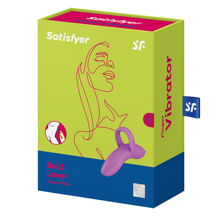 Satisfyer Bold Lover Finger Vibrator – Dark Pink